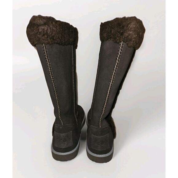 New! Aussie Merino Boots Brown Suede Size 6M - Picture 5 of 10